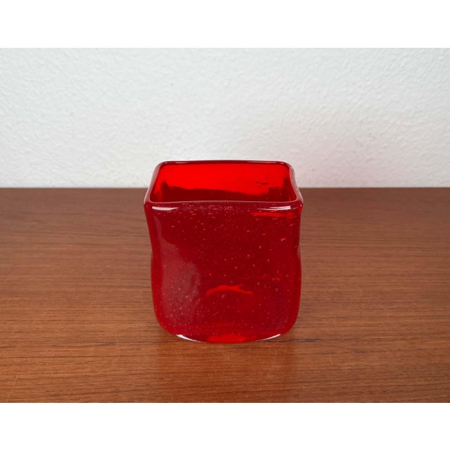 Mid-Century Modern Scandinavian Glass Vase, 1960s For Sale - Image 5 of 16