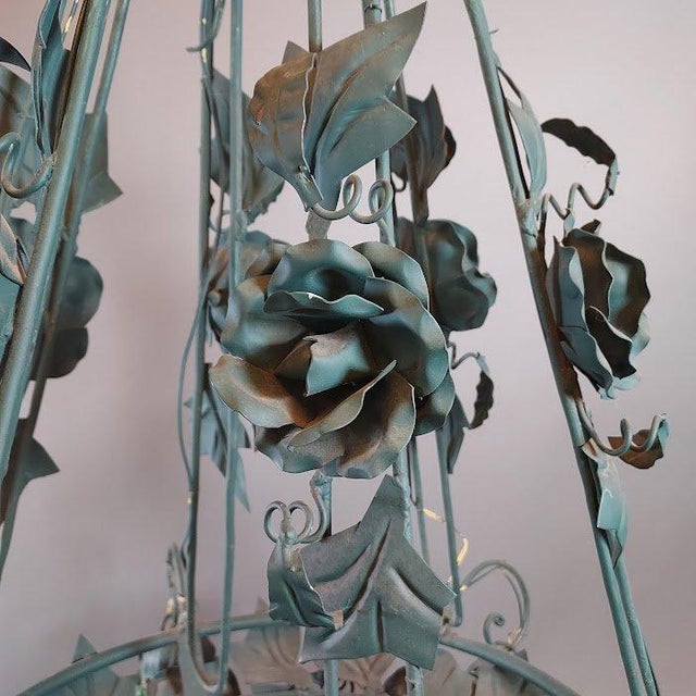 Mid 20th Century Mid 20th Century Green Grape Hanging Light Fixture For Sale - Image 5 of 9