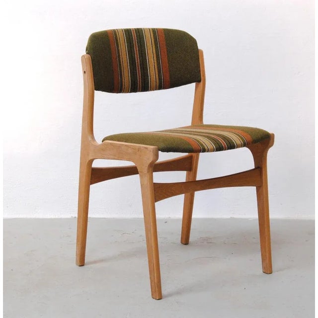 Wood Danish Veneered Oak Dining Chairs, 1970s, Set of 6 For Sale - Image 7 of 12