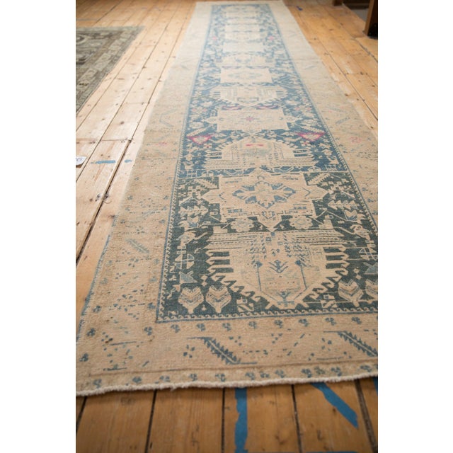 Old New House Vintage Distressed Northwest Persian Rug Runner - 3'3" x 14'3" For Sale - Image 4 of 12