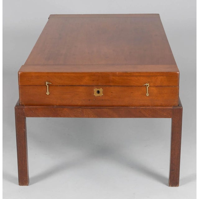 English Antique Mahogany Bagatelle Game Box Coffee Table For Sale - Image 3 of 11