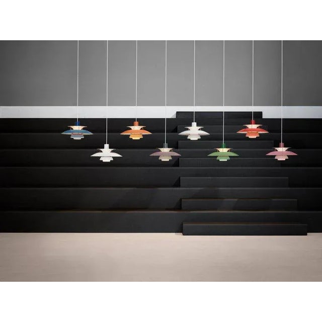 Mid-Century Modern Poul Henningsen Ph 5 Pendant for Louis Poulsen in Rose For Sale - Image 3 of 3