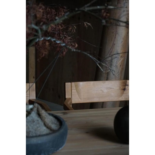 Danish Dining Chairs in Pine and Woven Paper Cord by Tage Poulsen, 1970s, Set of 8 For Sale - Image 12 of 18