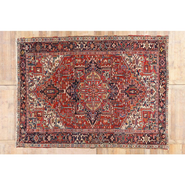 Late 19th Century Persian Heriz Rug, 08'04 X 11'01 For Sale - Image 10 of 10