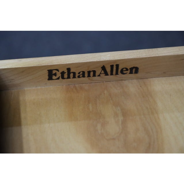 Ethan Allen Maple Queen Anne Style Side Table For Sale - Image 9 of 14