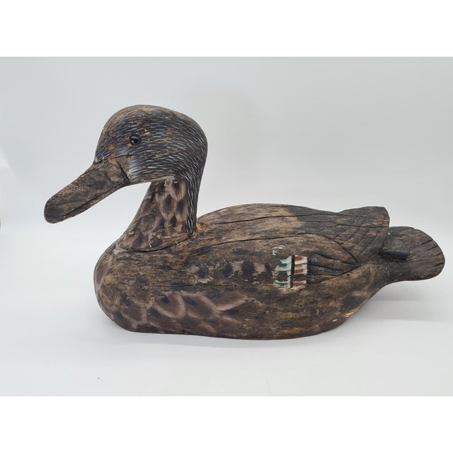 20th Century Wooden Duck Hunting Decoy, 1890s For Sale - Image 6 of 10