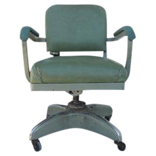 Mid-Century Modern Tanker Adjustable Desk Chair For Sale