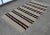 Vintage Natural Stripe Turkish Cotton Kilim Rug - 4′3″ × 8′ For Sale - Image 4 of 9