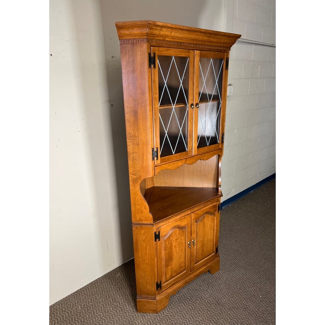 Vintage Ethan Allen Corner Hutch Chairish