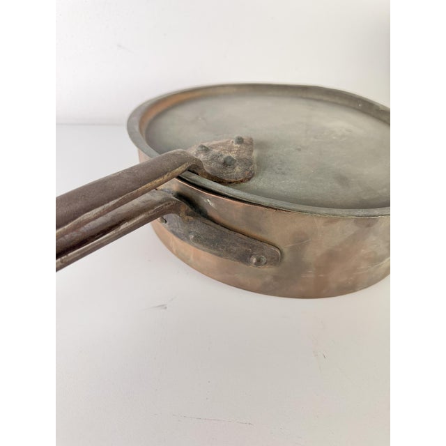 Large Copper Cauldron with Lid, 1930s For Sale - Image 6 of 11