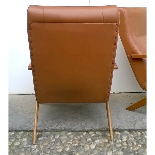 Mid-Century Modern Reclining Armchairs, Italy, 1960s, Set of 2 For Sale - Image 3 of 7