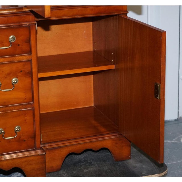 Vintage Yew Wood Display Cabinet from Bradley England For Sale - Image 14 of 18