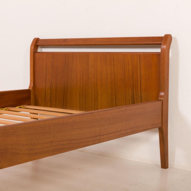 Mid-Century Danish Teak Bed, 1960s For Sale - Image 6 of 8