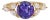 2cts Tanzanite and Natural Diamonds in Solid 14k Yellow Gold | Rd 8mm, Size 6.75 For Sale
