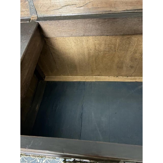 Antique George III Oak Lancashire Mule Chest For Sale - Image 16 of 18