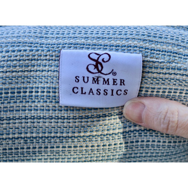 Early 21st Century Wrought Iron Patio Garden Sofa Settee by Summer Classics For Sale - Image 5 of 8