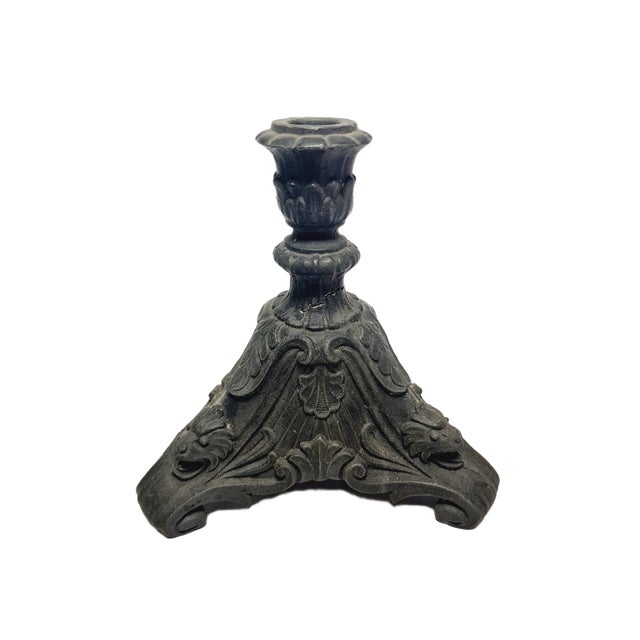 Wood Art Nouveau Candleholder, France, 1950s For Sale - Image 7 of 11