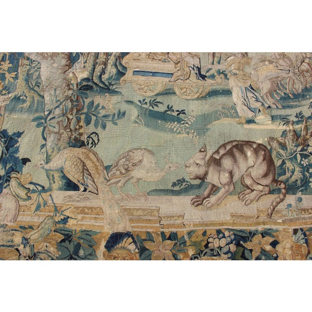 Antique Mid-18th Century European French Beauvais Tapestry For Sale - Image 11 of 18