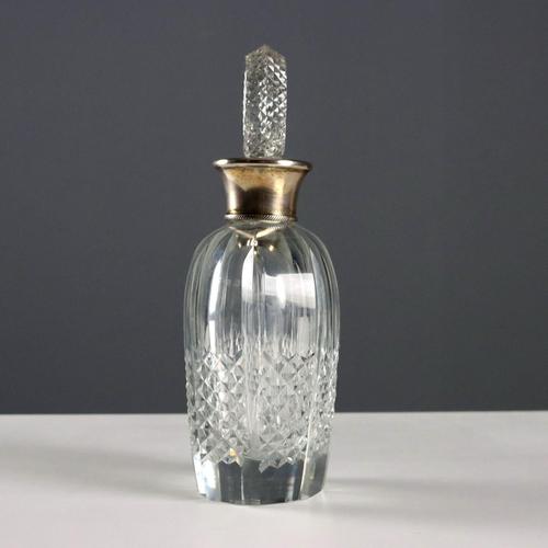 European Bottle in Glass and Silver For Sale - Image 8 of 9