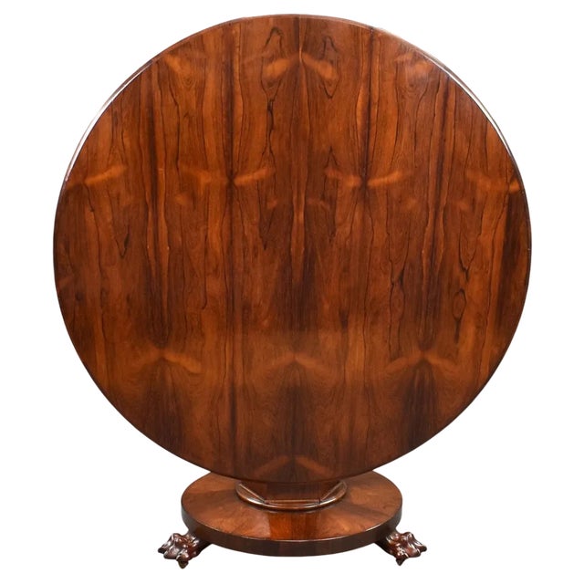 William IV Rosewood Circular Breakfast Table, 1830 For Sale