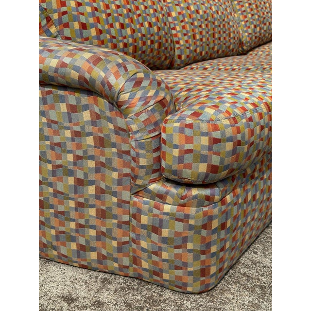 Vintage Thayer Coggin Sectional Sofa With Geometric Upholstery For Sale - Image 13 of 18