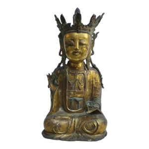 Ming Bronze Buddha Circa 16th-17th