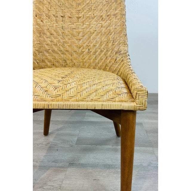 Made Goods Made Goods Organic Modern Natural Flat Rattan Gabriel Side Chair For Sale - Image 4 of 6