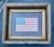 Rare and Fine Antique American Flag 1912 Staggered 48 Star Glazed Cotton in Antique Gilt Frame For Sale - Image 10 of 10