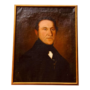 Mid-19th Century American Oil Portrait of a Gentleman, Nantucket Estate