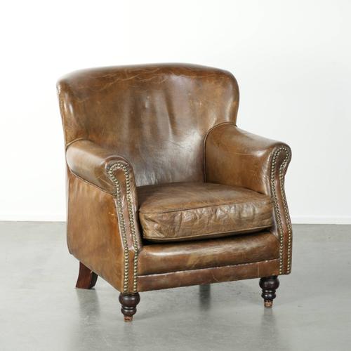 Chair in Cowhide Leather For Sale - Image 13 of 13