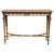 Baroque 19th Century Louis XVI Handcarved Walnut Console Table with Burlwood Inlay For Sale - Image 3 of 18
