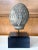 Wood 15th Century & Earlier Stone Buddha Head Chinese Qi Dynasty on Custom Stand For Sale - Image 7 of 12