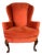 Vintage Georgian Style Wingback Armchair by Sherrill Furniture For Sale