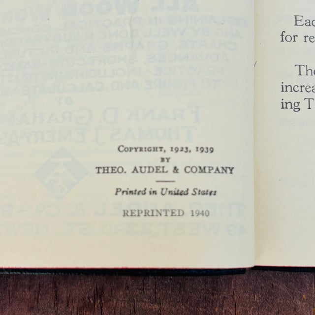 Black 1940 Audels Carpenters & Builders Guide Books – Complete 4-Volume Leather-Bound Set For Sale - Image 8 of 14