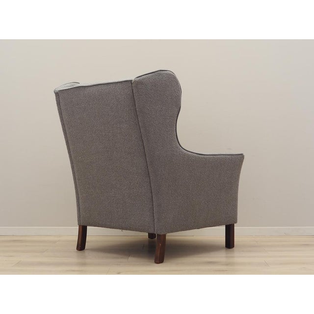 Danish Wingback Armchair, 1970s For Sale - Image 6 of 15