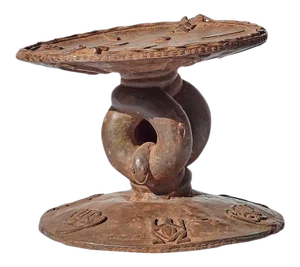 African Lost Wax Casting Bronze Stool or Table