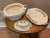 Vintage Green & Yellow Floral Faience Soup Tureen With Underplate and Ladle For Sale - Image 4 of 5