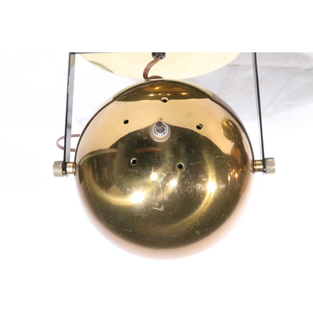 Mid 20th Century Mid Century Brass Ball Pin Up Sconces Wall Light Spotlight Light Table Lamps - Pair For Sale In New York - Image 6 of 14