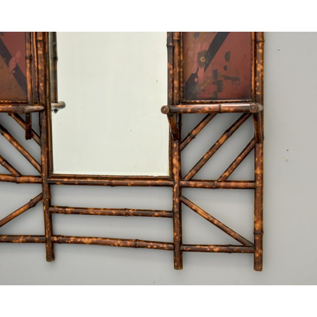 Late 19th Century Late 19th Century English Aesthetic Bamboo Framed Mirror For Sale - Image 5 of 10