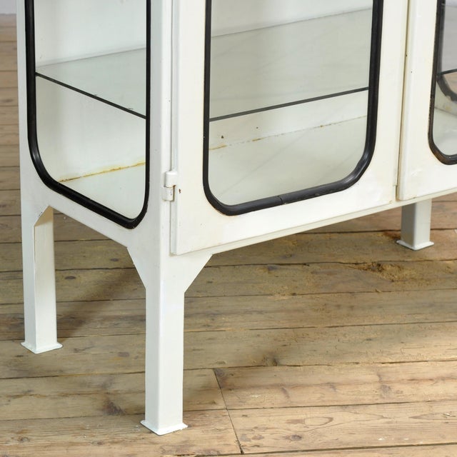 Vintage Medical Cabinet in Glass and Iron, 1970s For Sale - Image 6 of 10