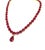 Metal Bochic “Capri” Vintage 100 Carat Natural Ruby Necklace Set in 18K Gold & Silver For Sale - Image 7 of 15