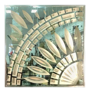 Greg Copeland Chrome & Glass Wall Mirror
