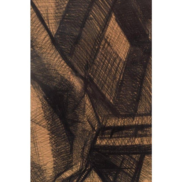 Large Stylised Life Drawing of a Woman, 20th-Century, Pencil on Paper For Sale - Image 12 of 17