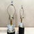 1980s 1980s Postmodern Lucite and Black Table Lamps - A Pair For Sale - Image 5 of 8