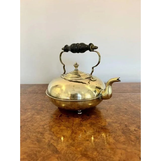 Victorian Brass Kettle, 1850s For Sale - Image 6 of 7
