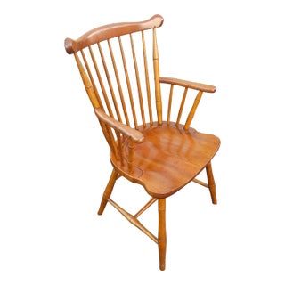 Stickley Cherry Windsor Style Armchair For Sale