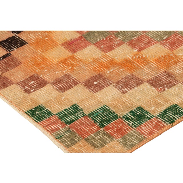 Vintage Zeki Müren Rug With Polychromatic Geometric Patterns, From Rug & Kilim For Sale In New York - Image 6 of 7