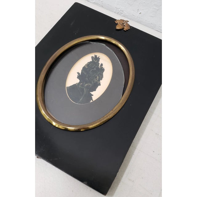 Antique "Sisters" Hand Cut & Embellished Silhouettes 19th Century - a Pair For Sale In San Francisco - Image 6 of 11