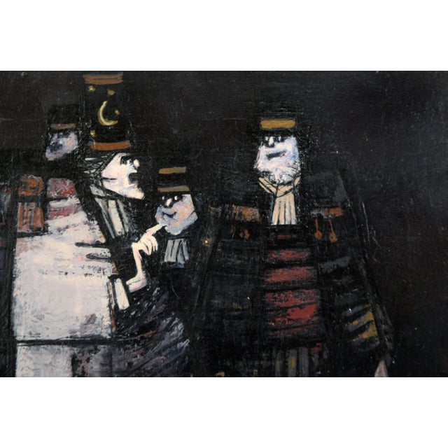 Expressionism Untitled Mid-Century Painting - Group of Men by Antonio Rodriguez Luna For Sale - Image 3 of 7
