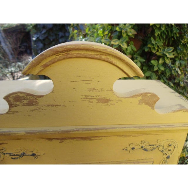 1960s Vintage Shabby Chic Oak Cabinet, 1960s For Sale - Image 5 of 14